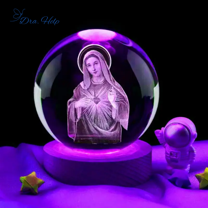 PazLight • Bola de cristal 3d com luz calmante - Dra. Help