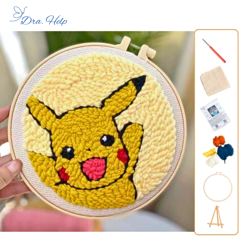 BordaHelp • PunchNeedle bordado inteligente anti-stress - KIT COMPLETO