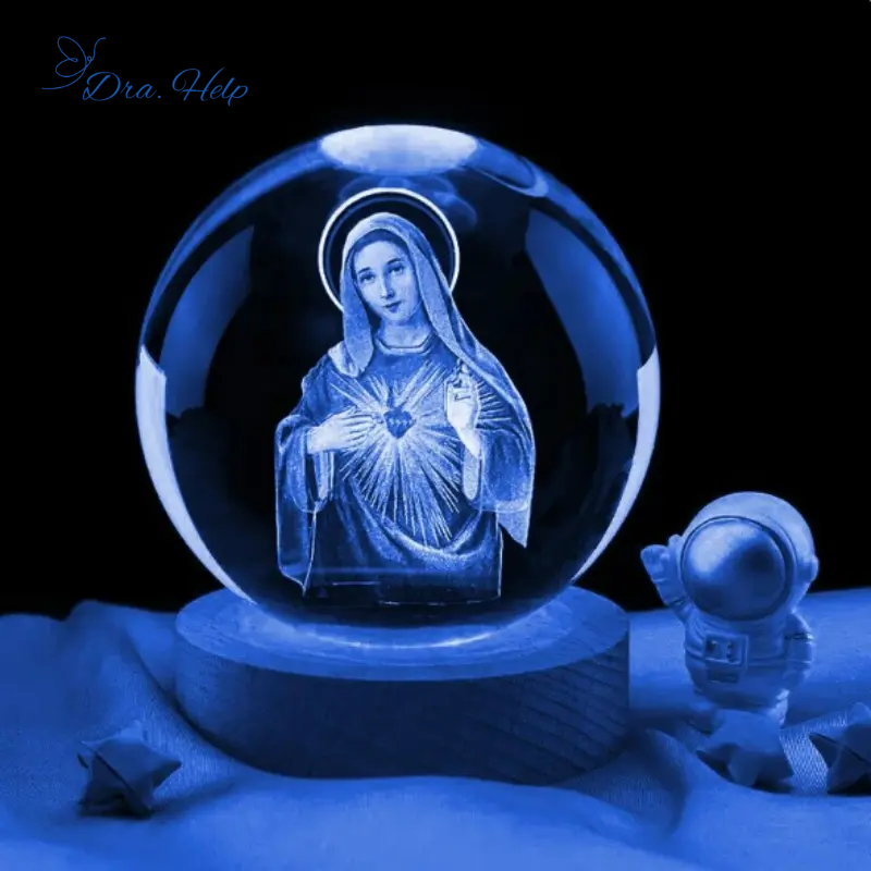 PazLight • Bola de cristal 3d com luz calmante - Dra. Help