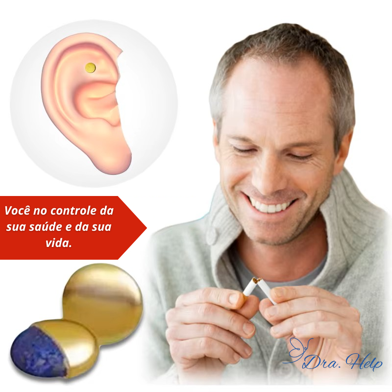 StopSmoke • Imãs pontos de acupuntura que ajuda a parar de fumar - Dra. Help