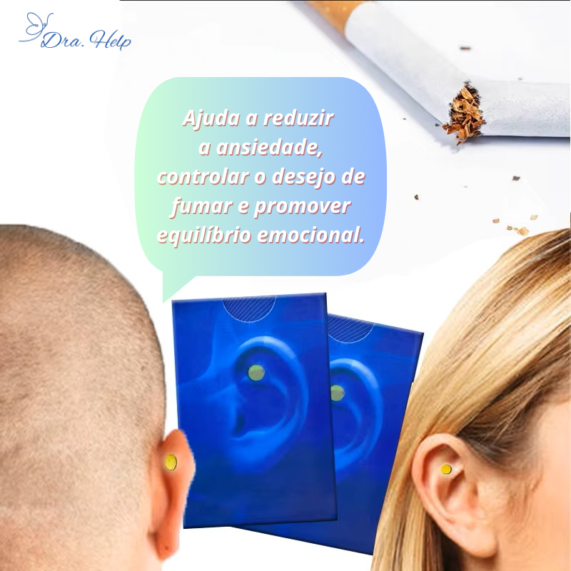 StopSmoke • Imãs pontos de acupuntura que ajuda a parar de fumar - Dra. Help