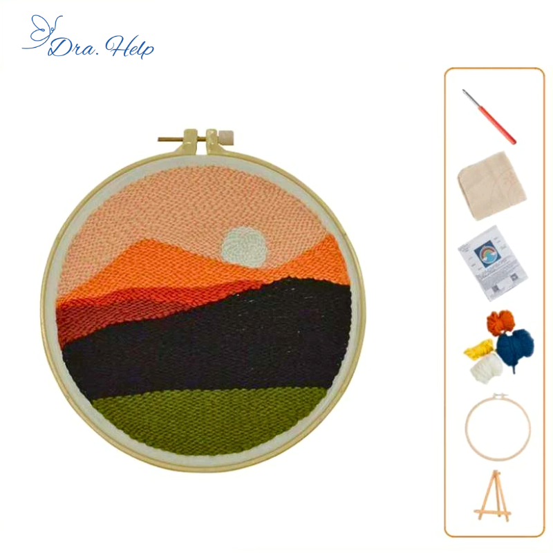 BordaHelp • PunchNeedle bordado inteligente anti-stress - KIT COMPLETO