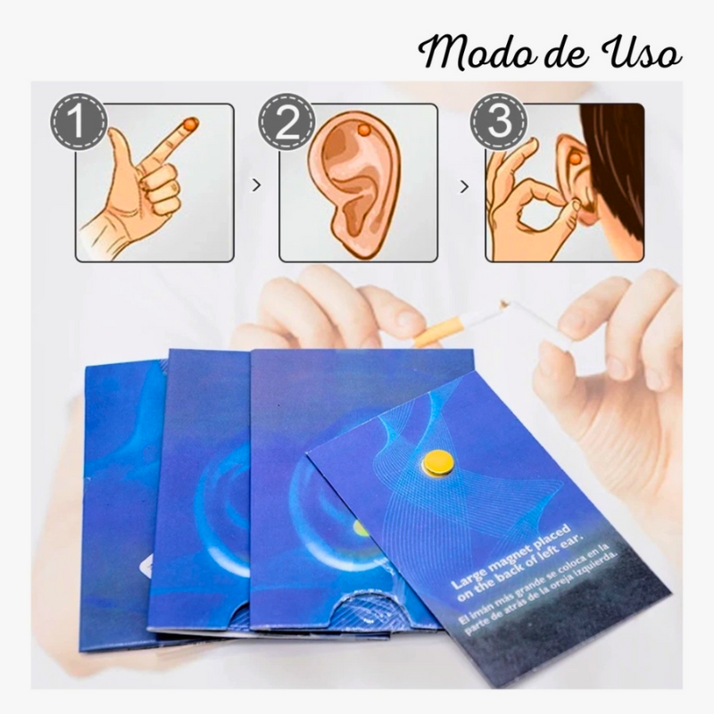 StopSmoke • Imãs pontos de acupuntura que ajuda a parar de fumar - Dra. Help