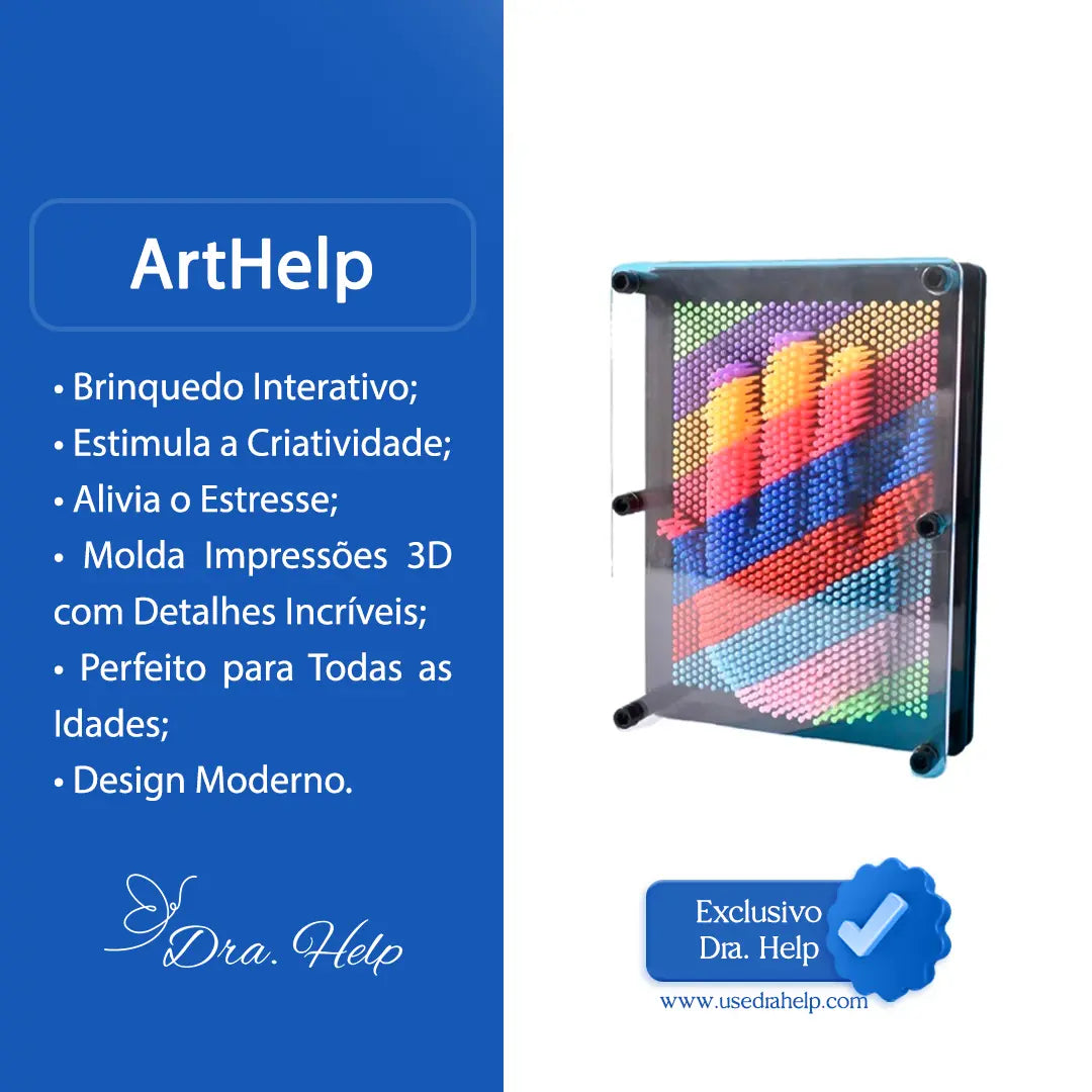 ArtHelp • Esculturas 3D anti-stress - Dra. Help
