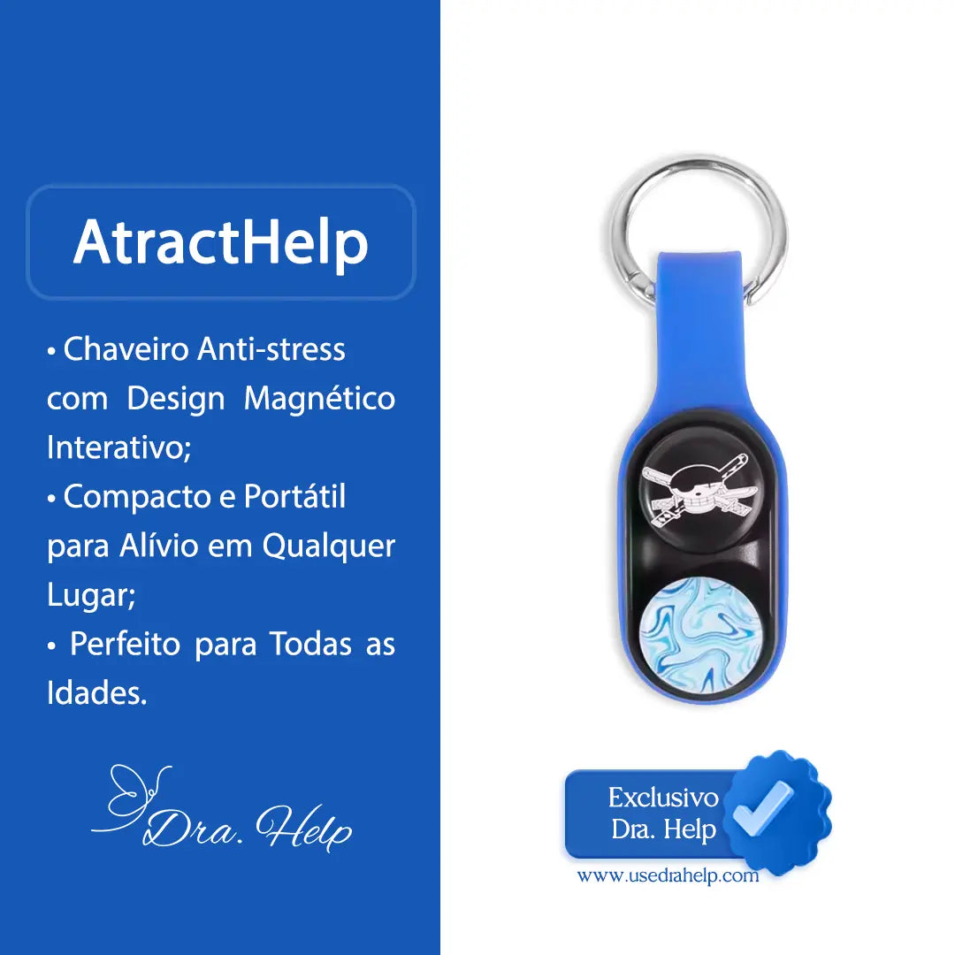 AtractHelp • Chaveiro anti-stress - Dra. Help