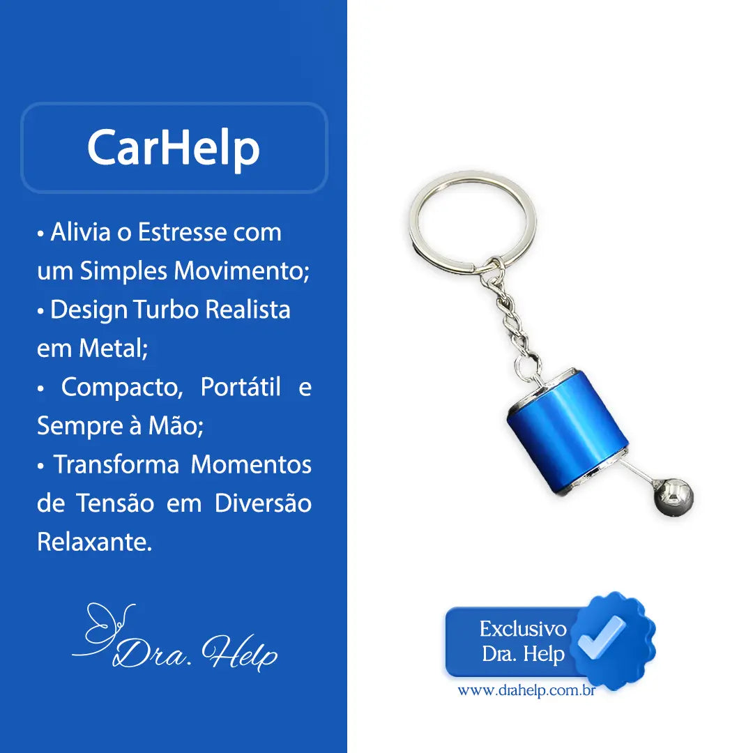 CarHelp • Chaveiro marcha anti-stress - Dra. Help
