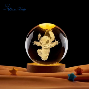 StitchLight • Bola de Cristal 3D com luz calmante - Dra. Help