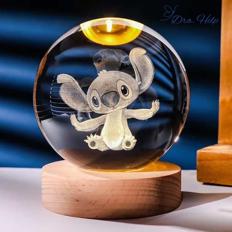 StitchLight • Bola de Cristal 3D com luz calmante - Dra. Help