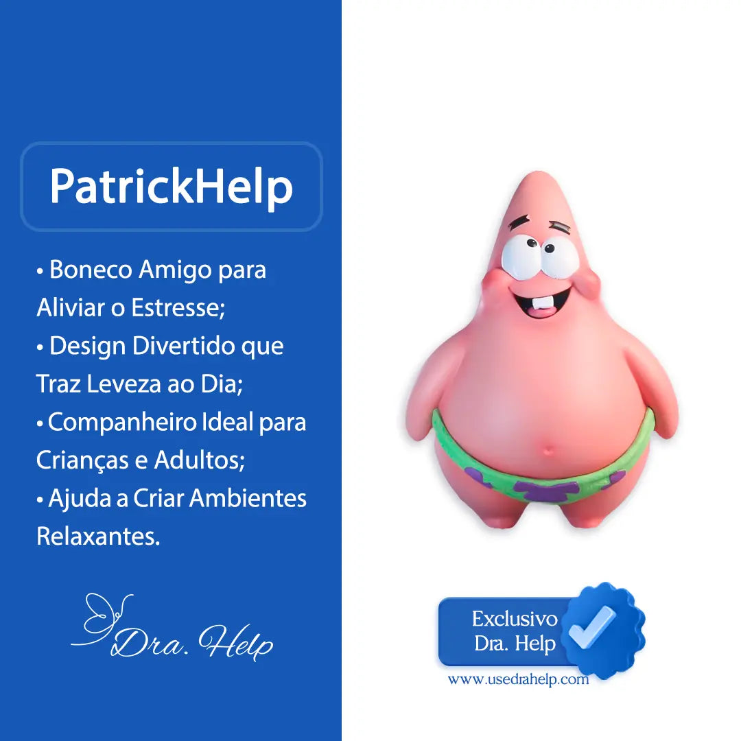 PatrickHelp • Boneco Amigo anti-stress - Dra. Help