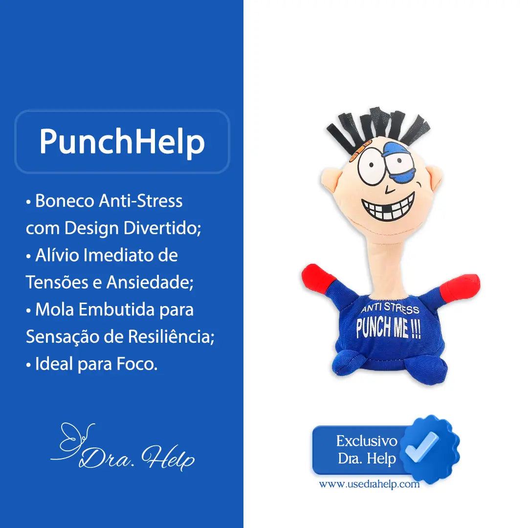PunchHelp • Boneco Box anti-stress - Dra. Help