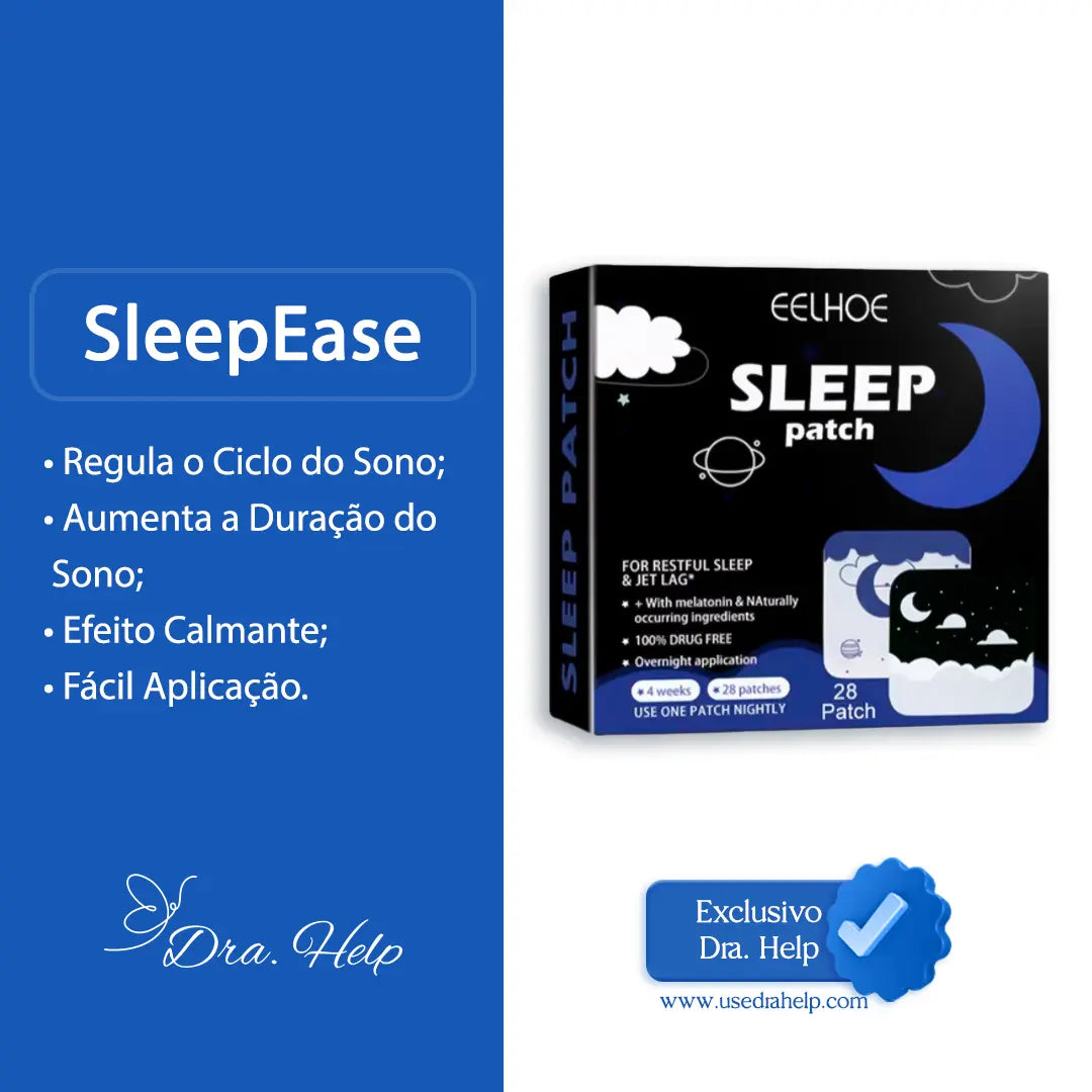 SleepEase • Adesivos Auxiliadores do Sono - Dra. Help